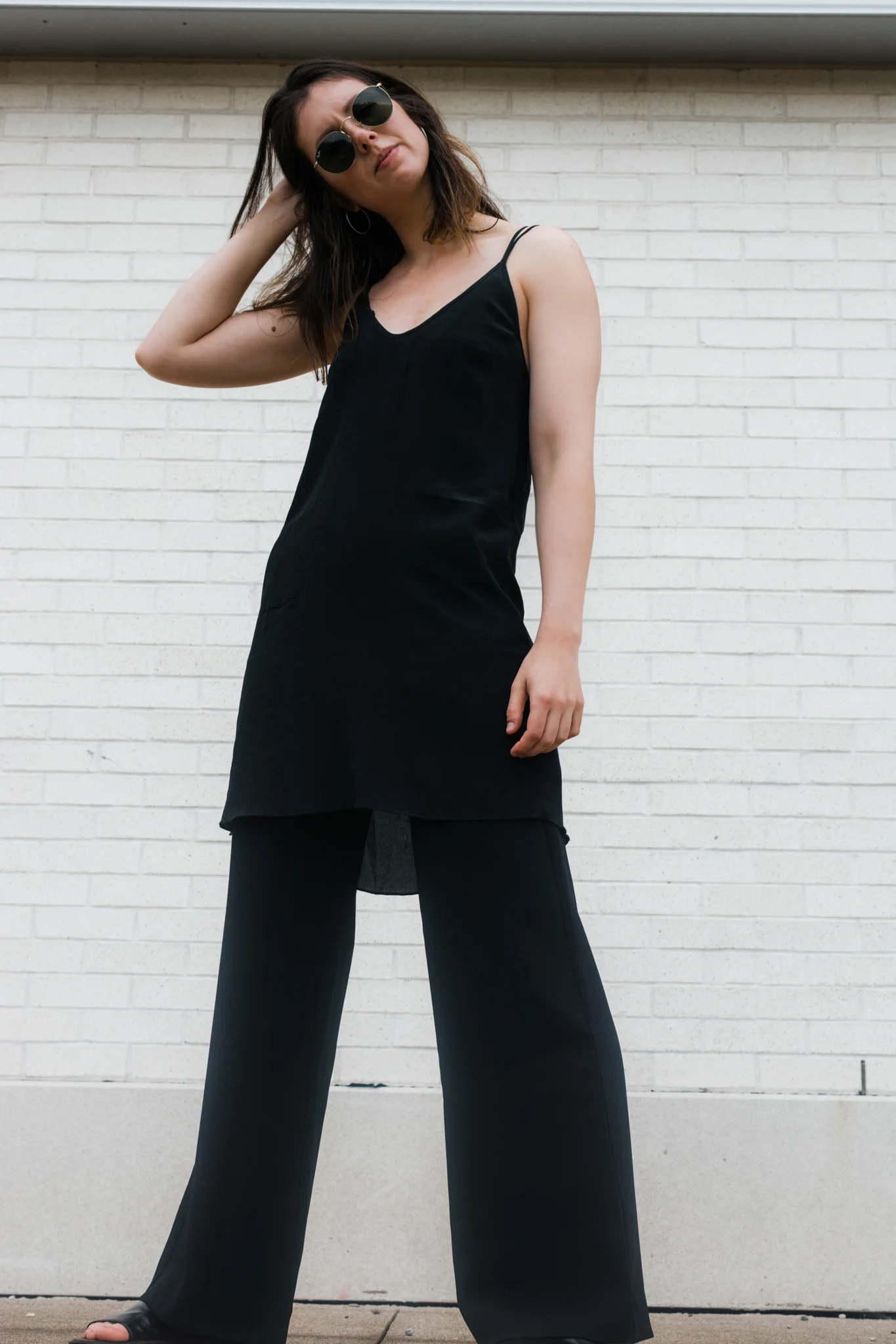 Short dress with clearance pants
